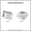 Ensemble de 2 mini édredons en fausse fourrure à poils longs pour lit simple / simple TG vert / blanc