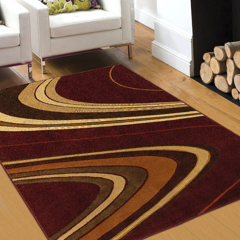Abstract Indoor Rug, 5'2" x 7'2"