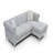 Sammy Modern Sofa Chaise , GRAY