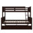 Twin Over Full Rubber Wood Bunk Bed With Trundle, Convertible Ladder And Guardrail, Detachable-585777730-603021755