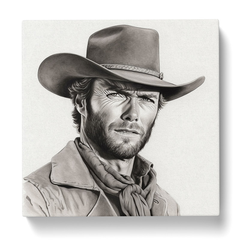Clint Eastwood Drawing - No Frame Print