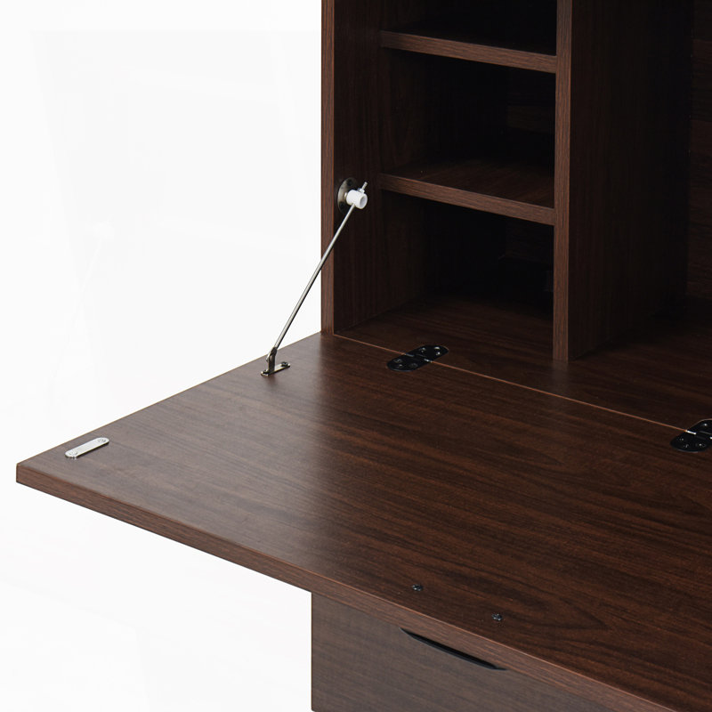 Armoire de bureau avec tiroir de rangement et tablettes, armoire de salon