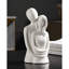 Modern Ceramic Hugging Couple Sculpture