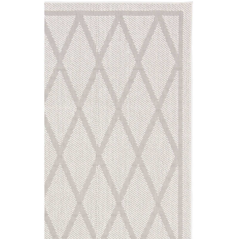 Tapis d'intérieur / extérieur à motif géométrique lavable à la machine Abadou, Rectangle 5 pi 3 po x 7 pi 6 po