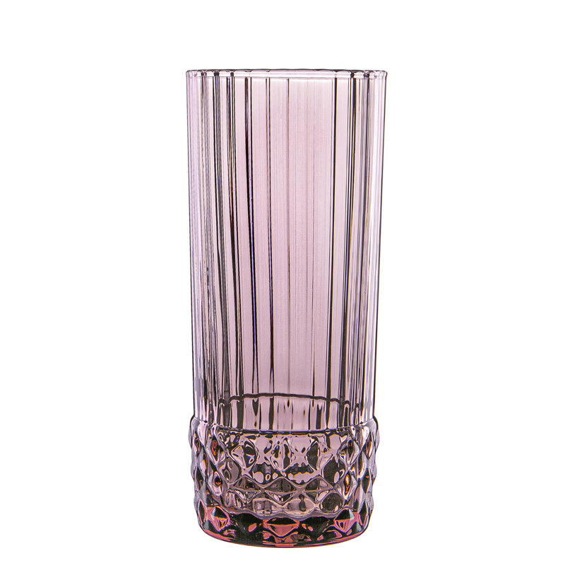 America '20s Highball Glasses, Pink, 12