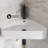 St. Tropez 22" Ceramic Corner Vessel Wall Hung Sink in White SM-WS327