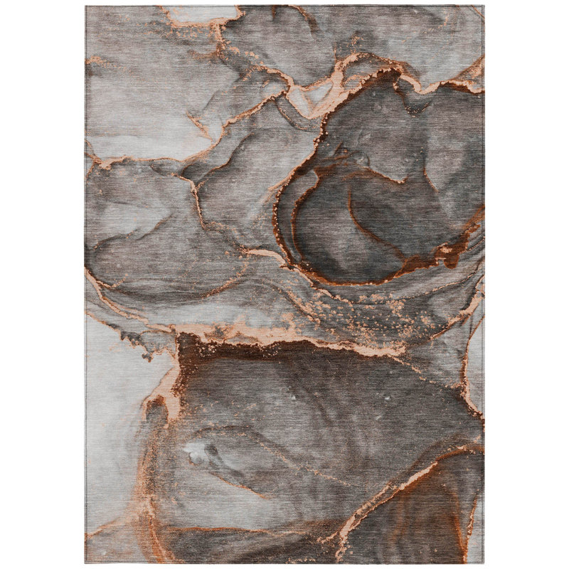Tapis extérieur lavable antidérapant 10 pi x 14 pi pêche