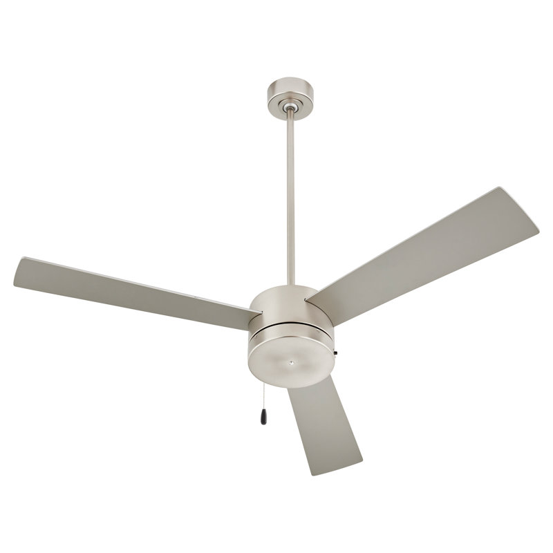 Ventilateur de plafond à 52 pales 52 po Isaiu, Argent / Brun