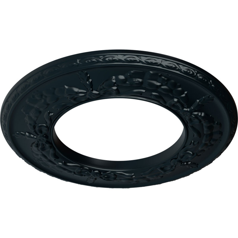 Médaillon de plafond H 13,25 po x l 13,25 po x P 0,875 po Salem, Belladone