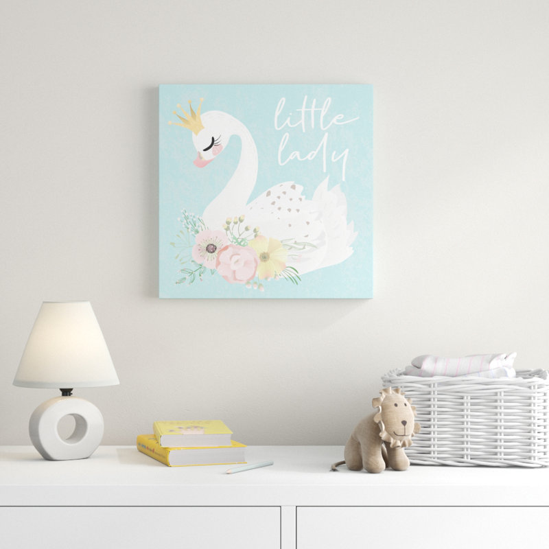 « little lady swan », art sur toile