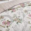 Ensemble de courtepointe 2 pièces pour lit simple réversible à motif floral beige Ensemble de couvre-lit réversible en microfibre douce pour enfants-129688001