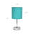 Amandev Simple Designs Mini Basic Table Lamp with Drum Fabric Shade-16393462
