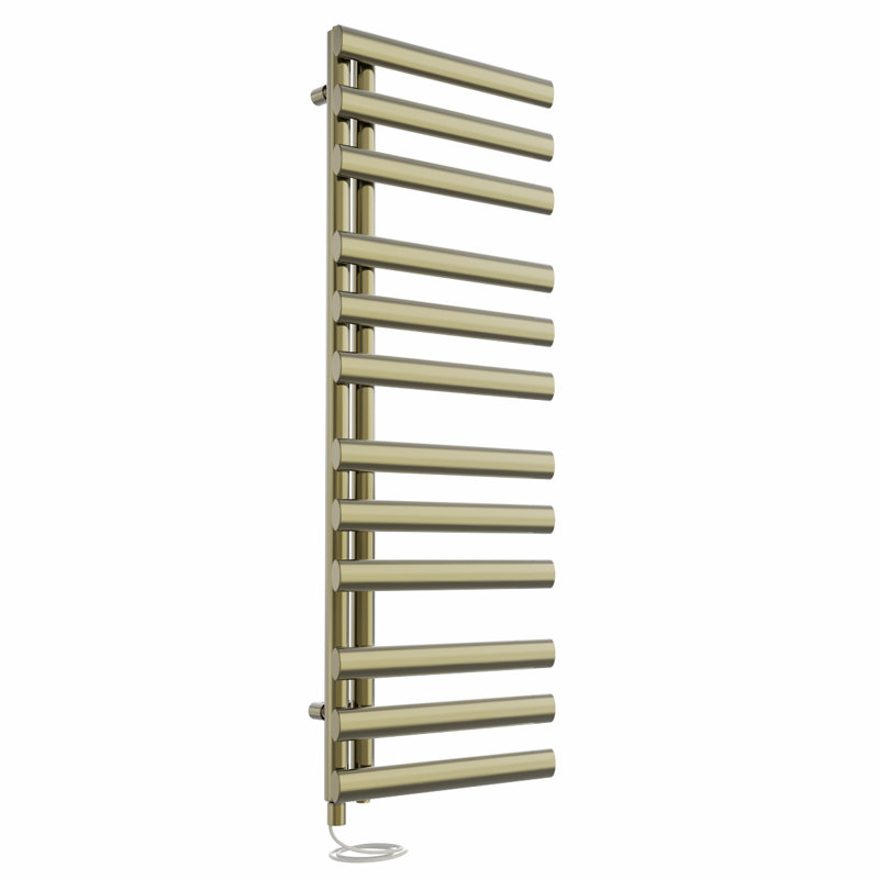 Naoma Designer Towel Rail Heated Towel Rails, Brushed Brass