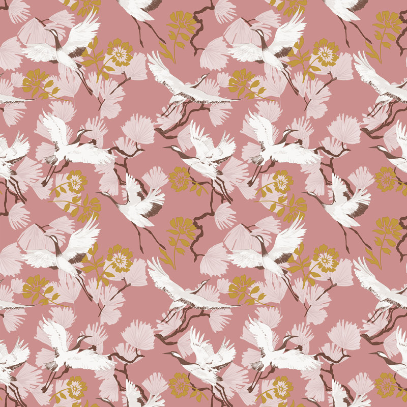 UTAG292 1m x 53cm Matte Wallpaper Roll, Blush