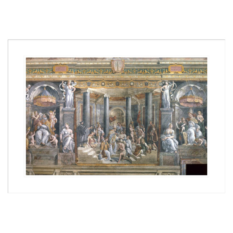 «Baptism of Constantine» par Raphael, impression giclée sur cadre, H 21,42 po x l 29,5 po
