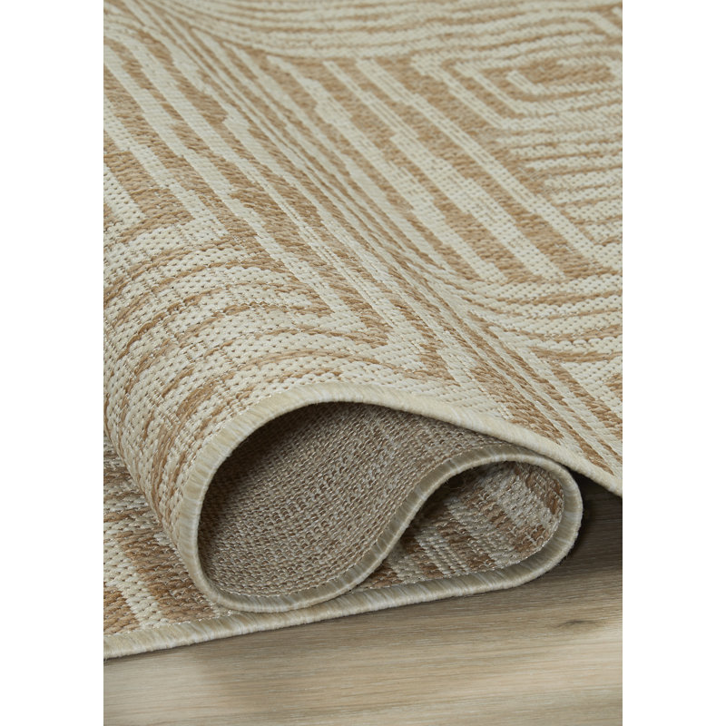 Dalgiza Abstract Indoor / Outdoor Rug, Rectangle 5'2" x 7'6"