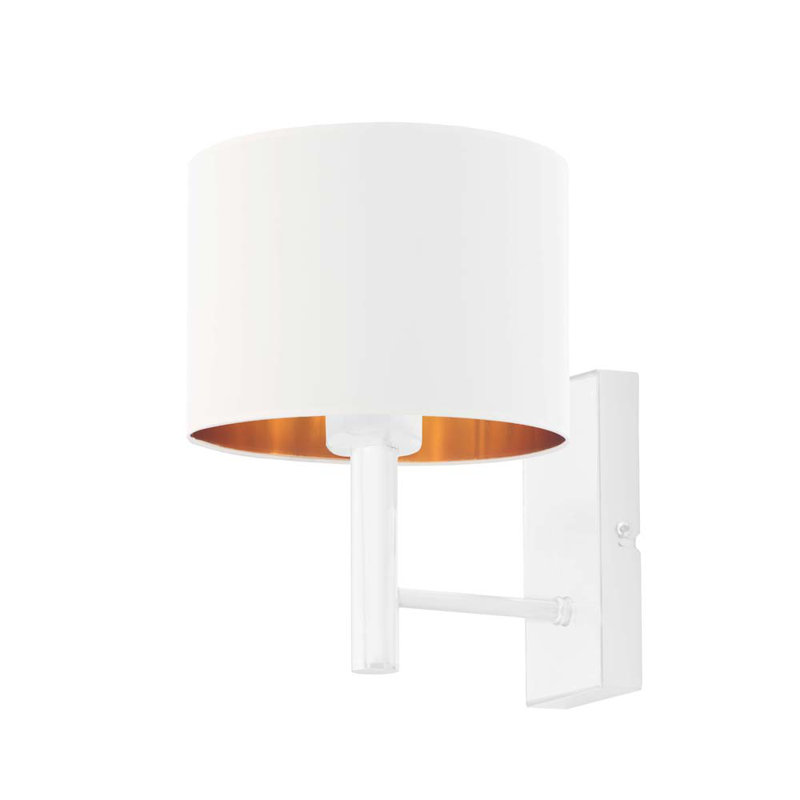 Woodhouse Armed Sconce, White, White