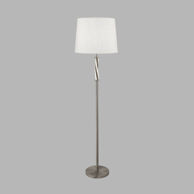 Almond 152 H cm Chrome Traditional Floor Lamp