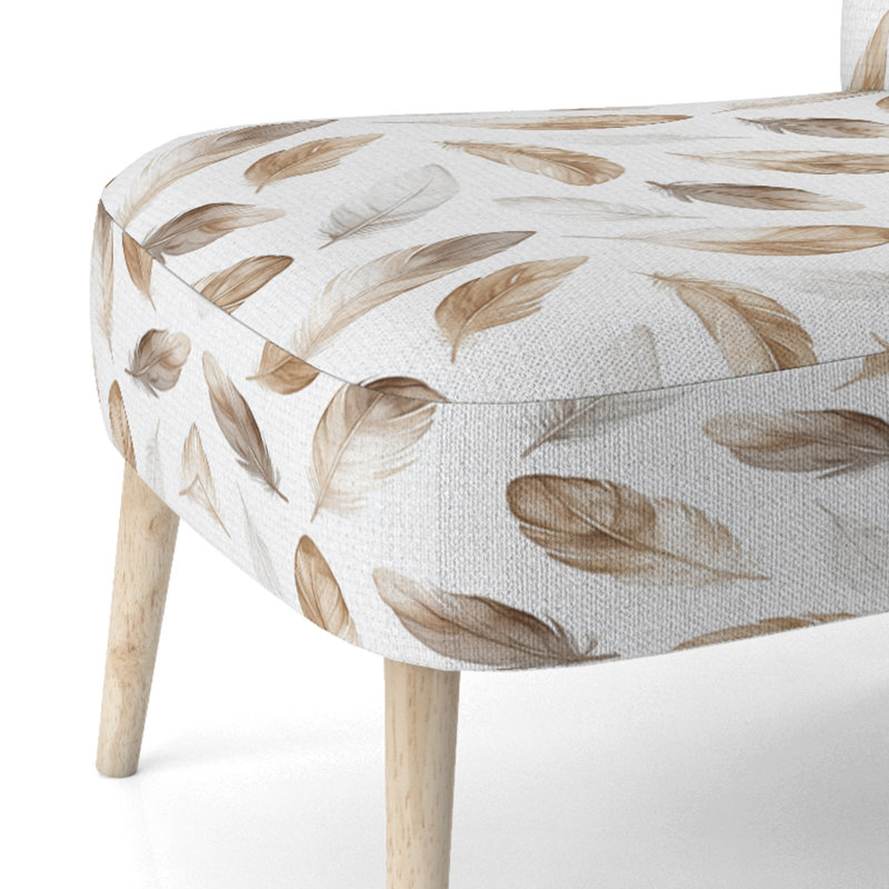 Chaise d'appoint floral Floral, Chaise d'appoint sans accoudoirs