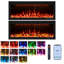 Metro Lane Electric Fireplace with App Control and 13 Flame&Fuel bed Colors-1787161614