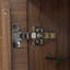 Armoire de rangement multifonctionnelle en noyer noir