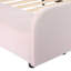 Lit de bébé pleine grandeur en velours avec bureau et petit tabouret rond-1346863855-1346863849