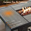 Harbin Wicker Rattan 7 - Person Outdoor Seating Group With Fire Pit Table, Armchairs And Ottomans-1323577758