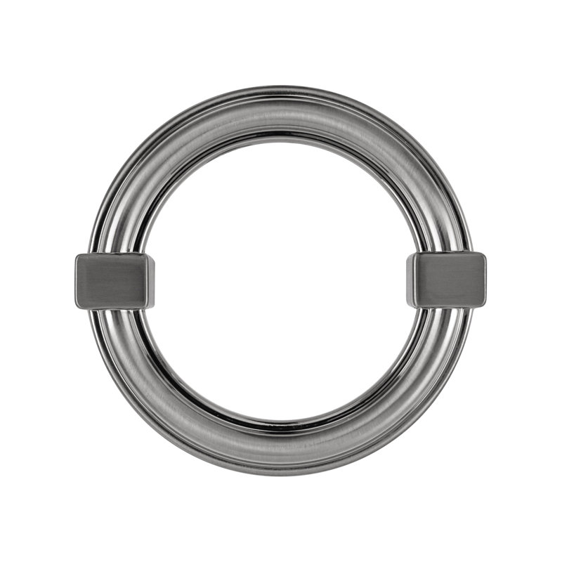 Bijou Odette Collection Ring Pull 2-1/4 Inch Center to Center, Satin Nickel