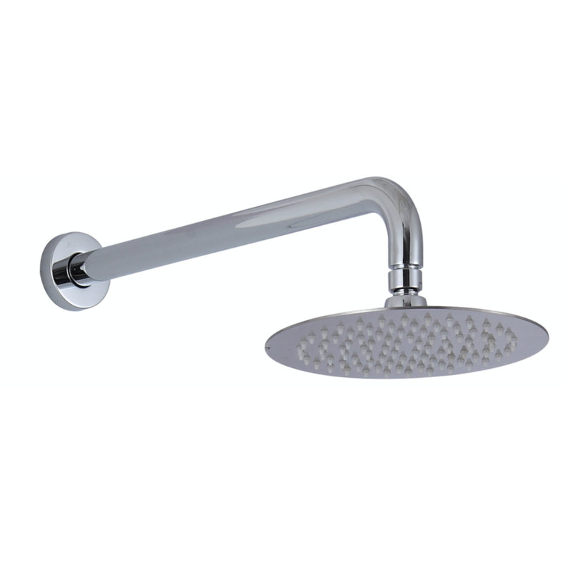 Système de douche complet à pression équilibrée avec valve brute Aqua Rondo, Chrome