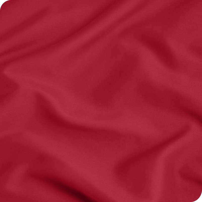 Microfiber Body Pillowcase - Zipper Closure, Red