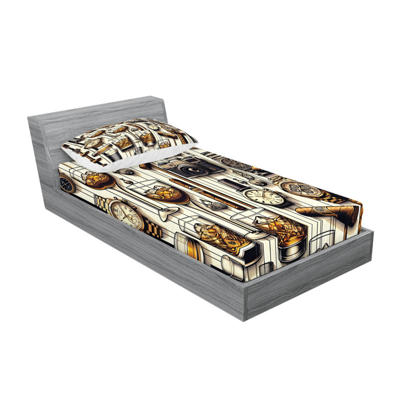 Drap-housse et taie décorative Ambesonne, Simple TG