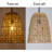 Aziz 1 - Light 13.8"W Rattan Bell Pendant