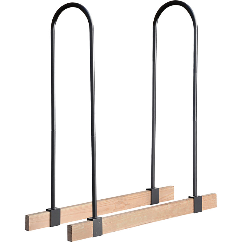 Ensemble de support de support de bois de chauffage réglable