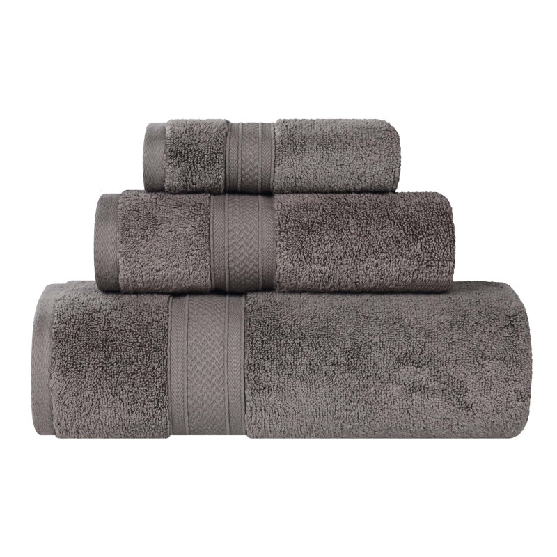 Ensemble de serviettes de salle de bain Menelaus, Gris anthracite