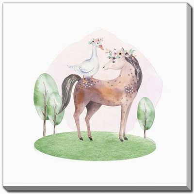 Farm Buddies Group 3 Canvas Wall Art