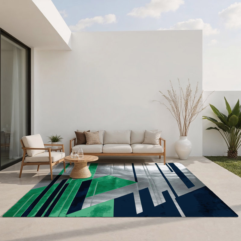 Astroline Mirage Indoor And Outdoor Area Rug, Rectangle 3' x 5'