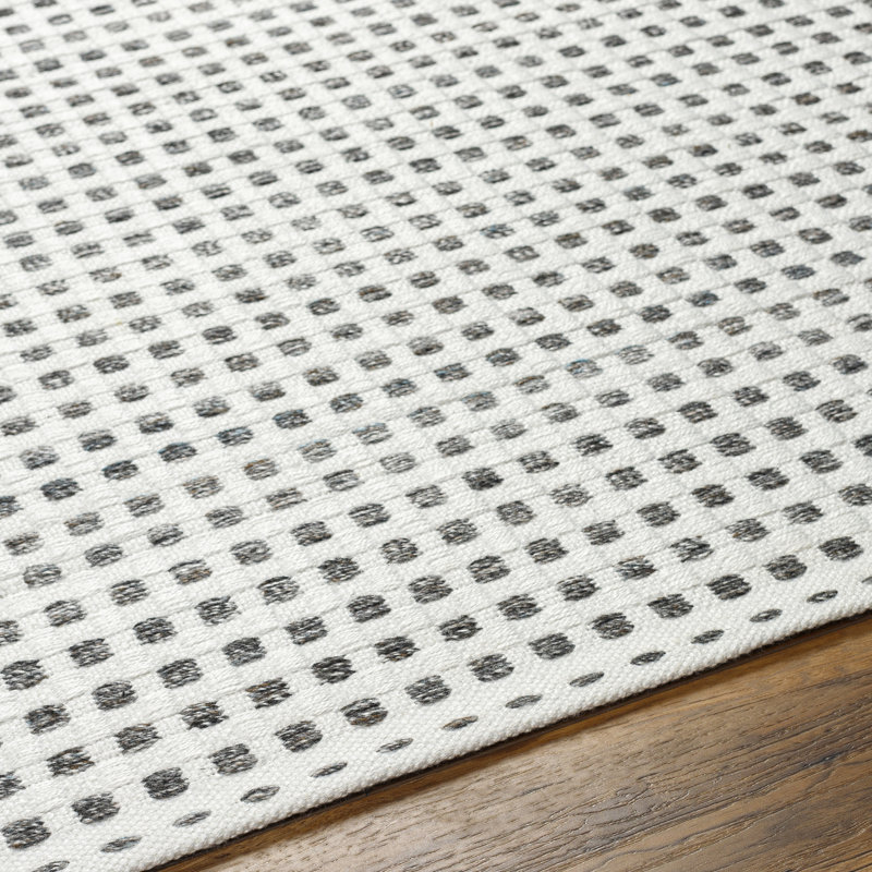 Geometric Area Rug, Dark Gray, Rectangle 5' x 7'6"