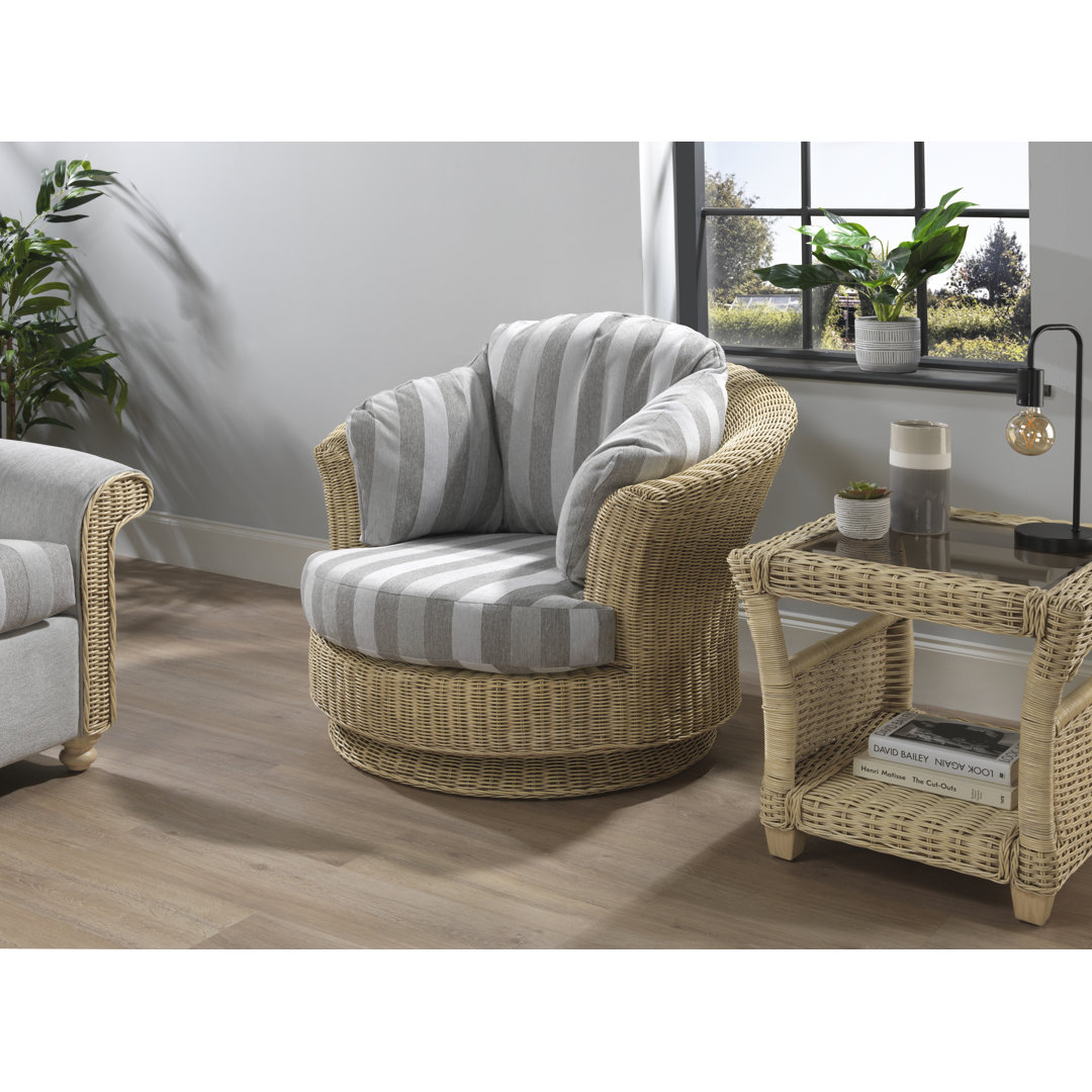 Upholstered Swivel Accent Chair