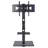 Aivree Black Adjustability Multi Screen Floor Stand Mount for Greater Than 50" with Shelving, Holds up to 30 kg.