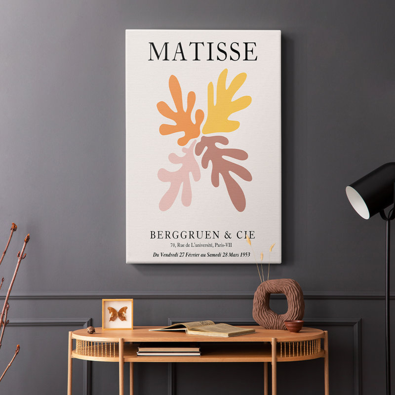 Matisse D, reproduction encadrée - galerie Cavas, H 48 po x l 32 po