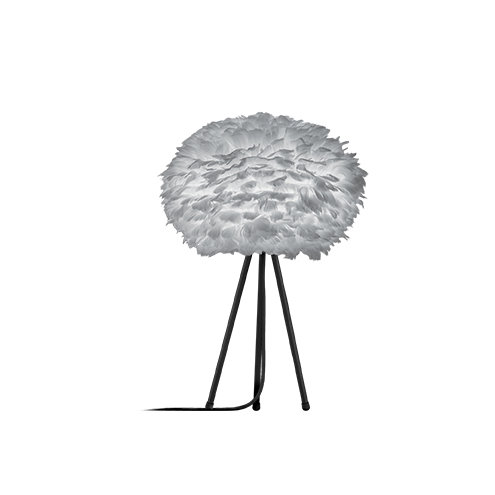 Eos Metal Tripod Lamp, Black, Gray