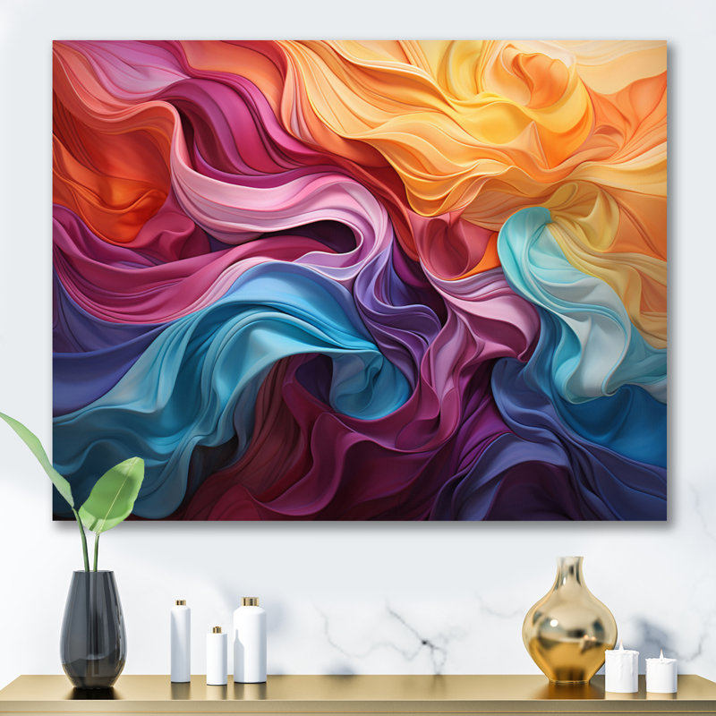 Opt Optical Swirls sur impression sur toile, Toile tendue, H 30 po x l 40 po x P 1,5 po