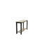 Moderne gris / noir deux tons finition console 1pc table sous la table de rangement de salon canapé en bois d'hévéa noyer