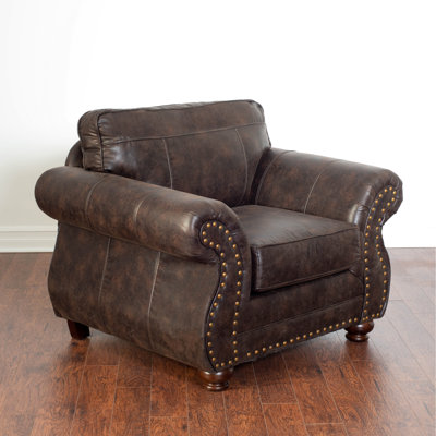 Faux Leather Upholstered Chair And Pairing, Style, Transitional Living Space , Pattern, Finish, American Traditional Primary Room
