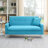 57" Modern Loveseat Sofa With Throw Pillows And Storage-401557201