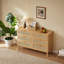 Sumayah Six-drawer Chest Of Drawers With Natural Rattan Doors