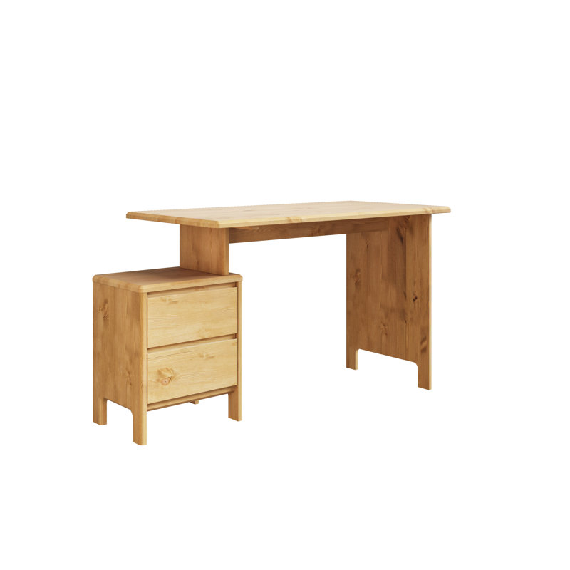 Raymonde Solid Wood Writing Desk, Brown