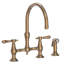 Chesterfield Kitchen Bridge Faucet with Side Spray-351712986