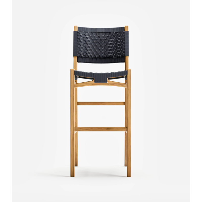 Chontales With Backrest Height, Natural Black, Bar Stool (30" Seat Height)