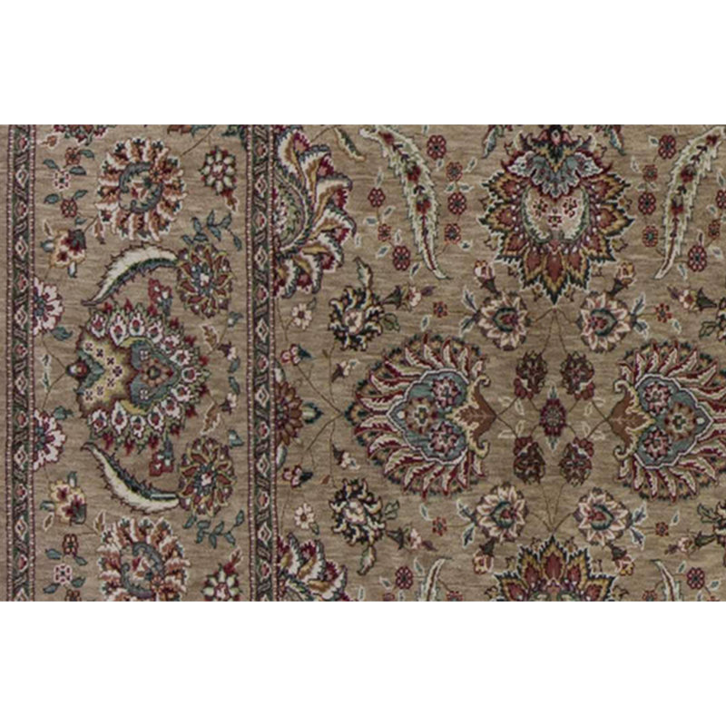 Manchuria Wool Oriental Area Rug in Beige/Brown